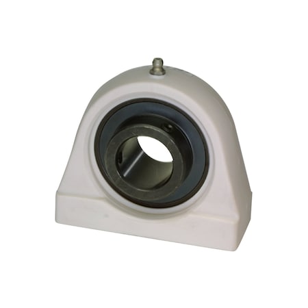 Iptci Tap Base Pillow Block Ball Brg Unit, 35 mm Bore, Thermoplastic Hsg, Black Ox Insert, Set Screw Lock BUCTPA207-35MM